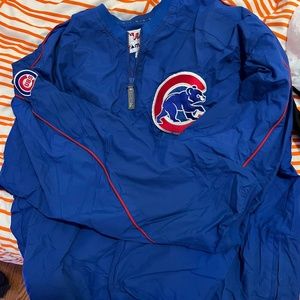 MLB Majestic Authentic Chicago Cubs windbreaker Kids L